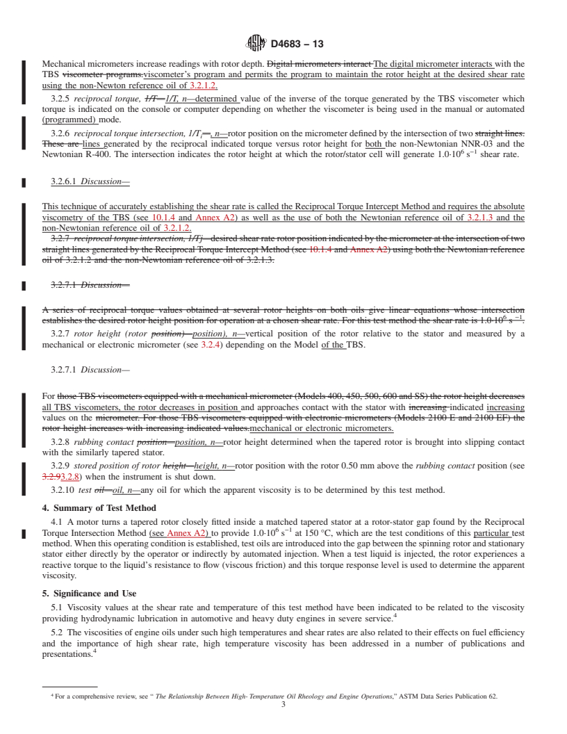 REDLINE ASTM D4683-13 - Standard Test Method for Measuring Viscosity of New and Used Engine Oils at High Shear Rate and High Temperature by Tapered Bearing Simulator Viscometer   at 150&#8201;&deg;C