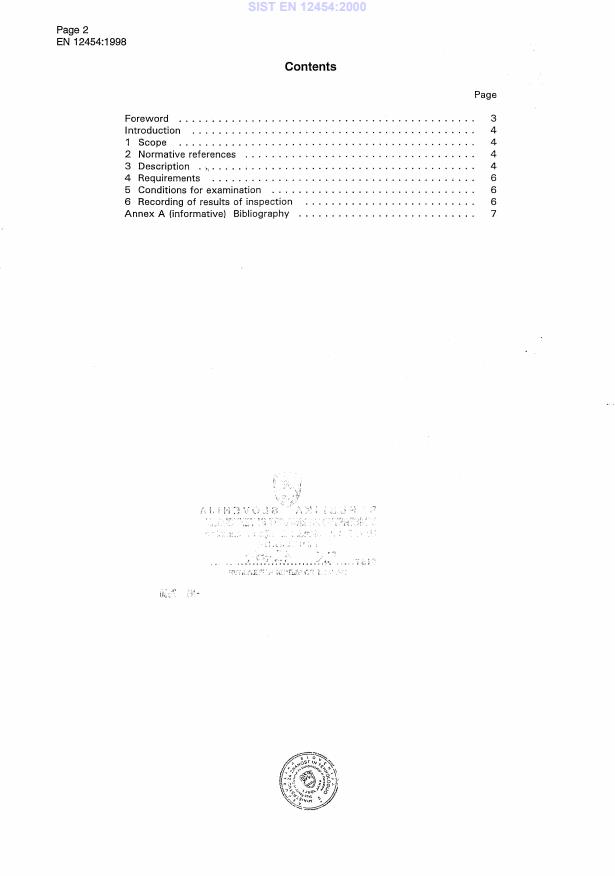 EN 12454:1998 EN 12454:2000 - Page 4 preview