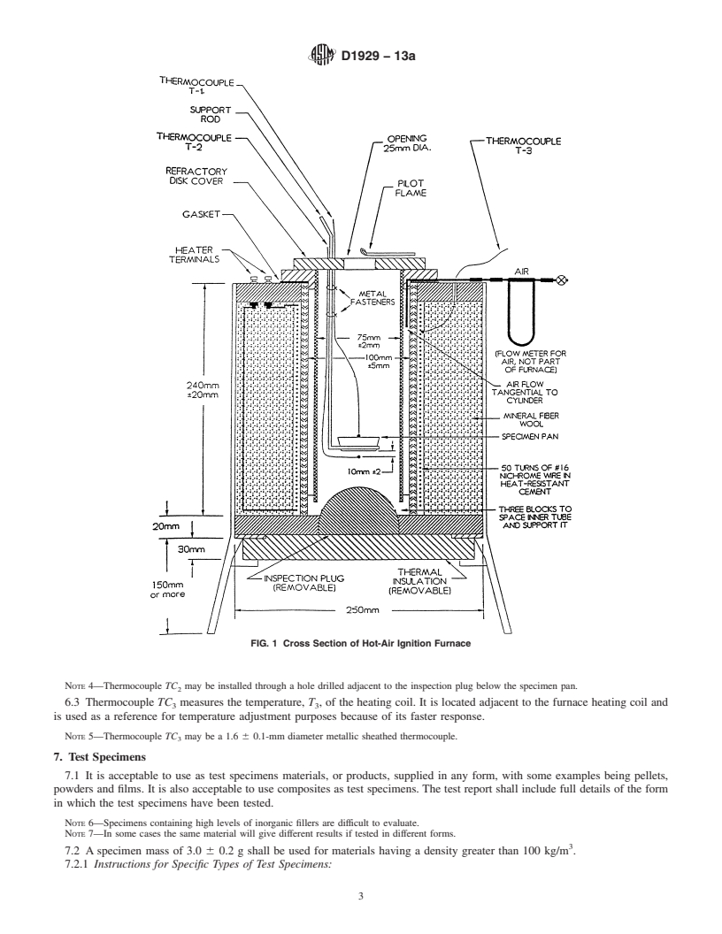 REDLINE ASTM D1929-13a - Standard Test Method for  Determining Ignition Temperature of Plastics
