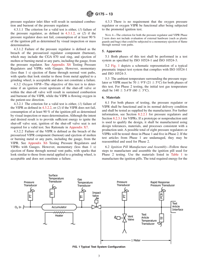 ASTM G175-13 - Standard Test Method for  Evaluating the Ignition Sensitivity and Fault Tolerance of  Oxygen Pressure Regulators Used for Medical and Emergency Applications