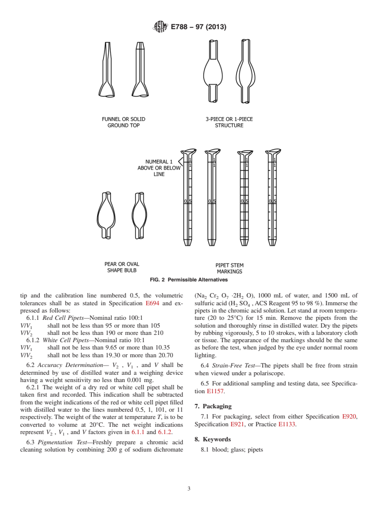 ASTM E788-97(2013) - Standard Specification for  Pipet, Blood Diluting