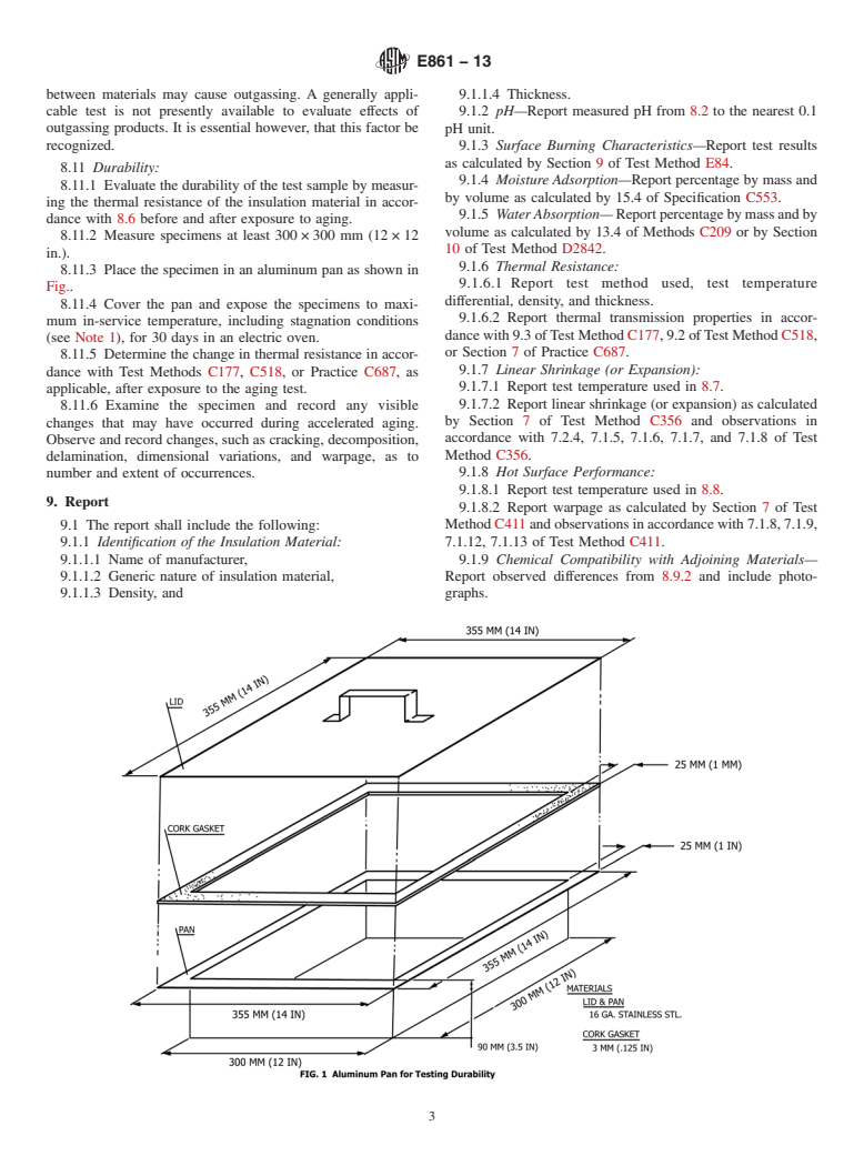 ASTM E861-13 - Standard Practice for  Evaluating Thermal Insulation Materials for Use in Solar Collectors