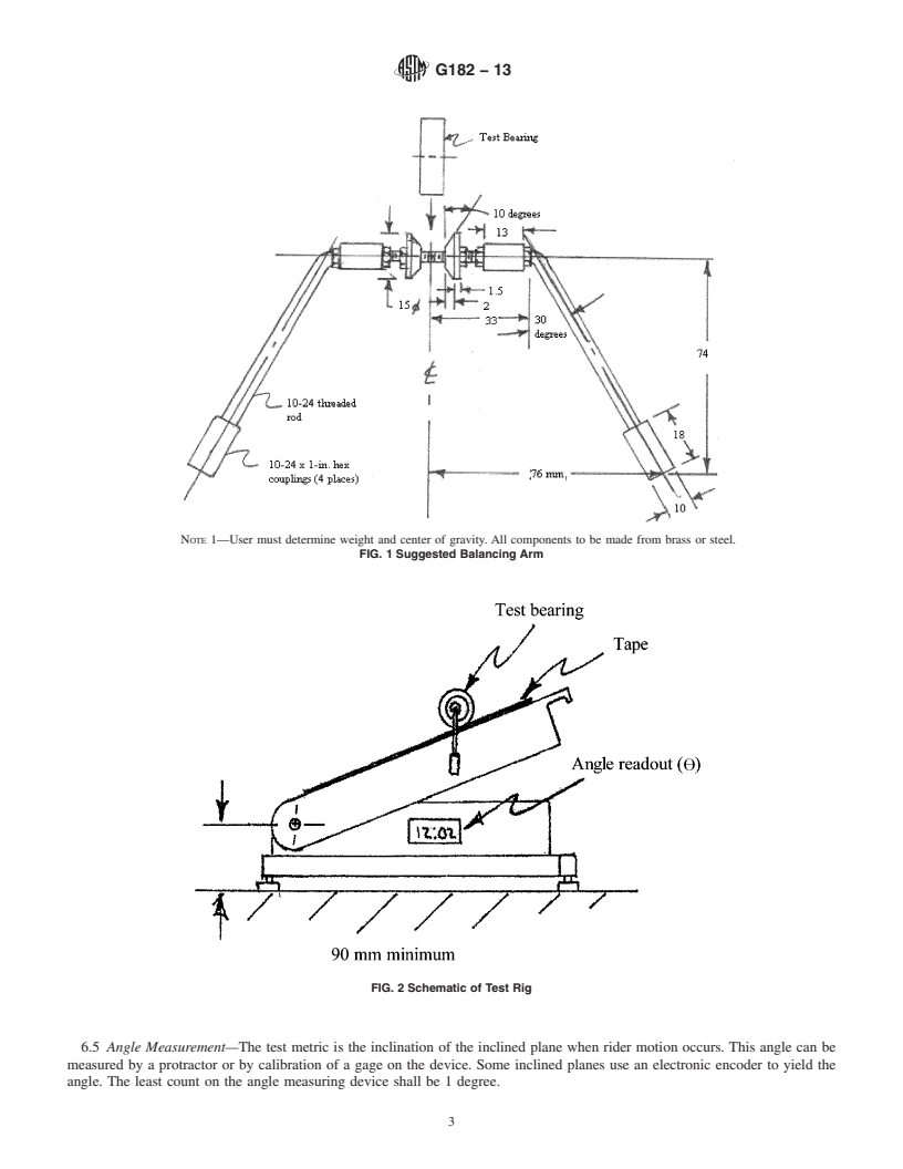 REDLINE ASTM G182-13 - Standard Test Method for  Determination of the Breakaway Friction Characteristics of  Rolling Element Bearings