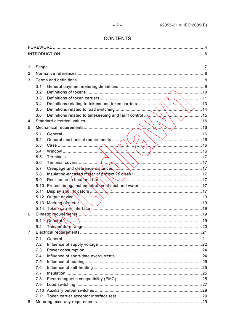 IEC 62055-31:2005 IEC 62055-31:2005 - Electricity metering - Payment systems - Part 31: Particular requirements - Static payment meters for active energy (classes 1 and 2)
Released:9/26/2005
Isbn:2831882435 - Page 4 preview