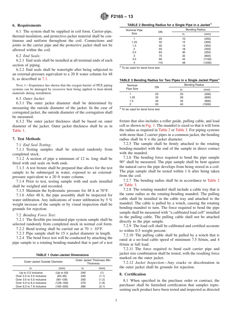 ASTM F2165-13 - Standard Specification for  Flexible Pre-Insulated Piping