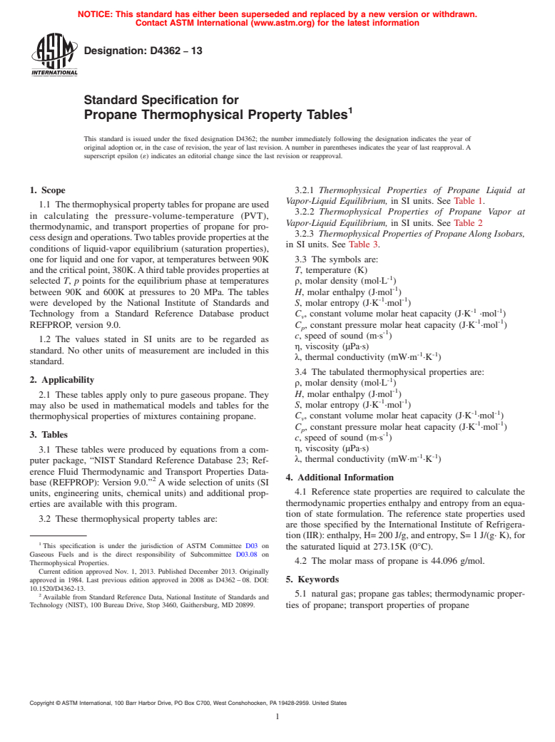 Reference Fluid Thermodynamic and Transport Properties Database (REFPROP)
