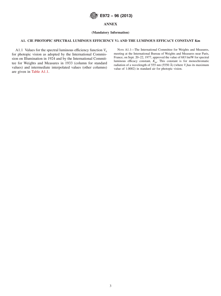 ASTM E972-96(2013) - Standard Test Method for  Solar Photometric Transmittance of Sheet Materials Using Sunlight