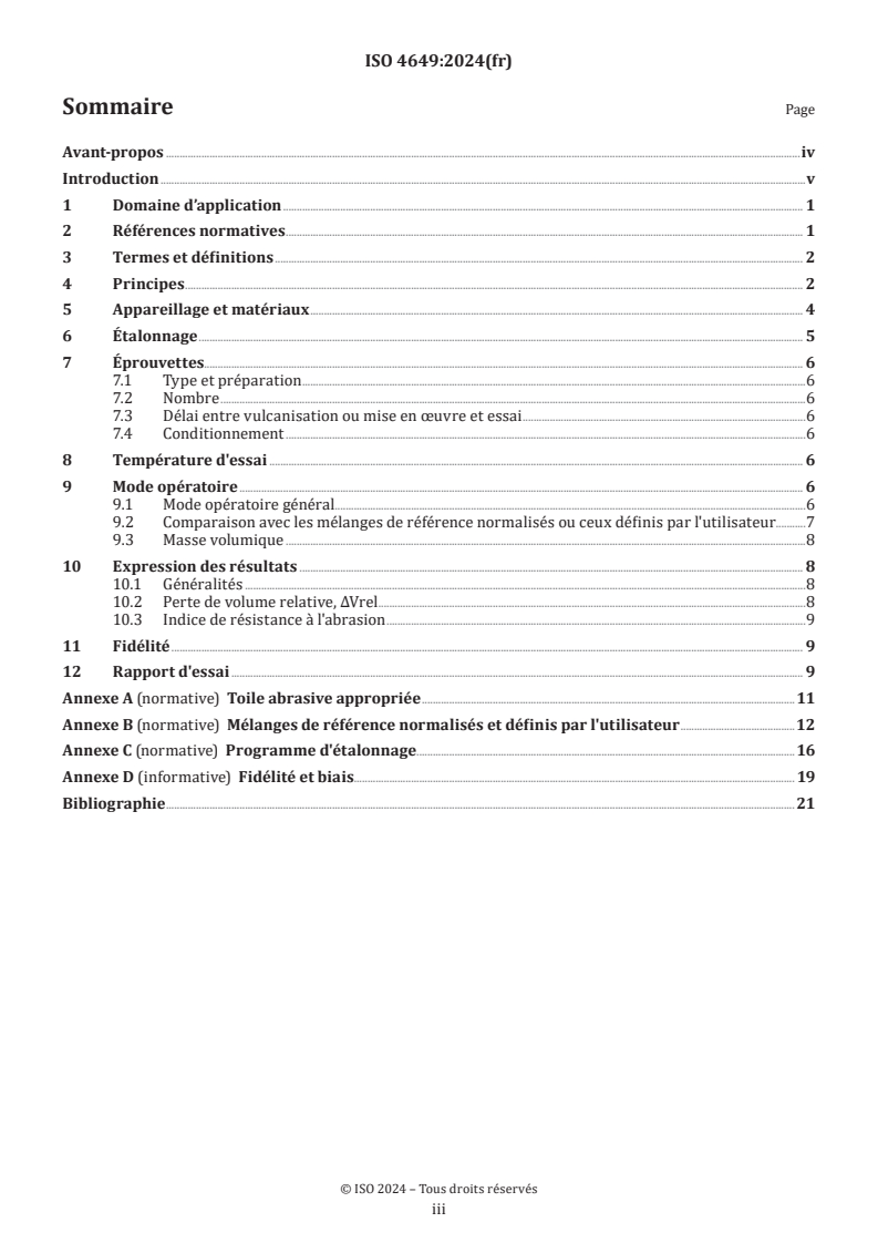 ISO 4649:2024 - Caoutchouc vulcanisé ou thermoplastique — Détermination de la résistance à l'abrasion à l'aide d'un dispositif à tambour tournant
Released:8/9/2024