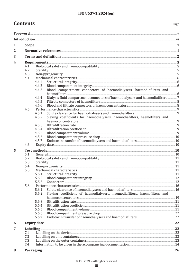 ISO 8637-1:2024 - Extracorporeal systems for blood purification — Part 1: Haemodialysers, haemodiafilters, haemofilters and haemoconcentrators
Released:31. 05. 2024