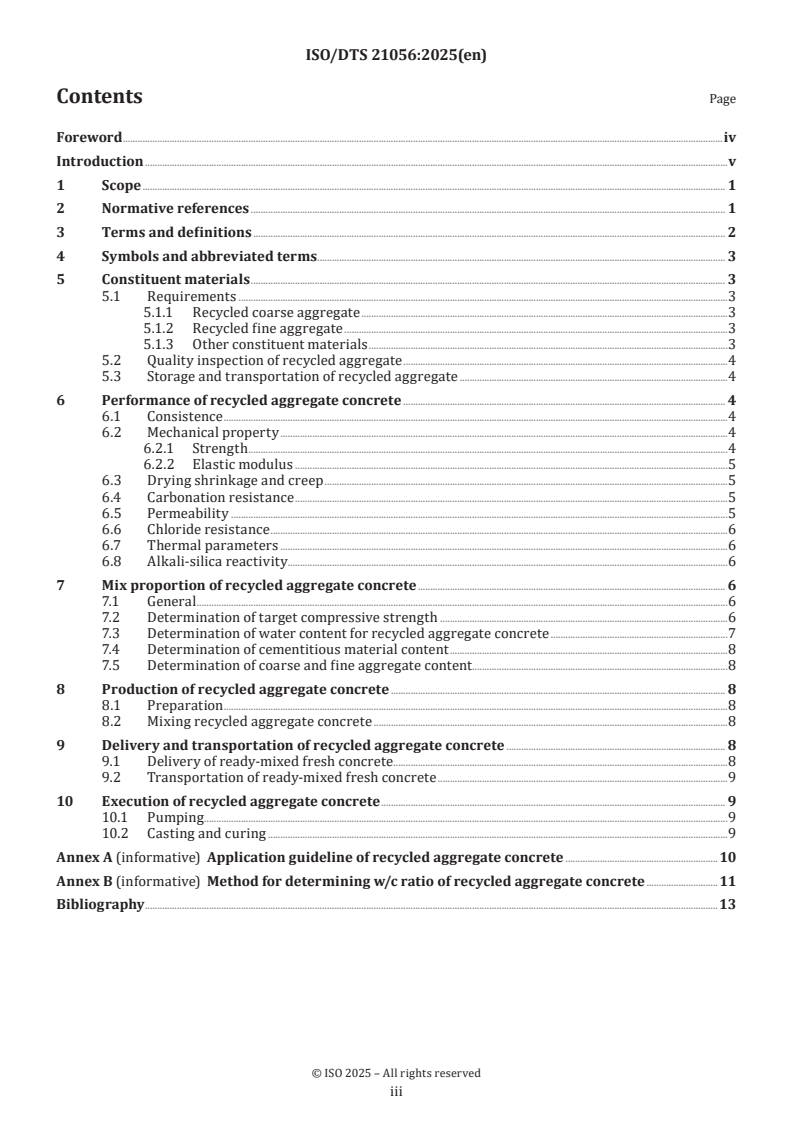 ISO/DTS 21056 - Recycled aggregate concrete — Additional provisions and guidance for specification, performance, production and execution
Released:6. 05. 2025