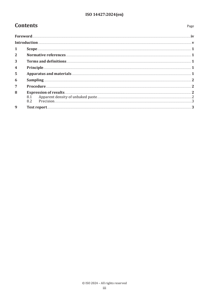 ISO 14427:2024 - Carbonaceous materials used in the production of aluminium — Cold and tepid ramming pastes — Preparation of unbaked test specimens and determination of apparent density after compaction
Released:1. 08. 2024