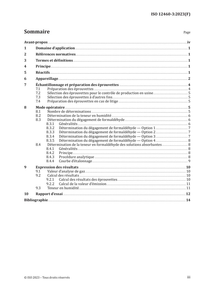 ISO 12460-3:2023 - Panneaux à base de bois — Détermination du dégagement de formaldéhyde — Partie 3: Méthode d'analyse de gaz
Released:13. 09. 2023