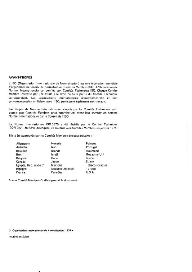 ISO 3375:1975 ISO 3375:1975 - Verre textile -- Détermination de la rigidité des stratifils - Page 2 preview
