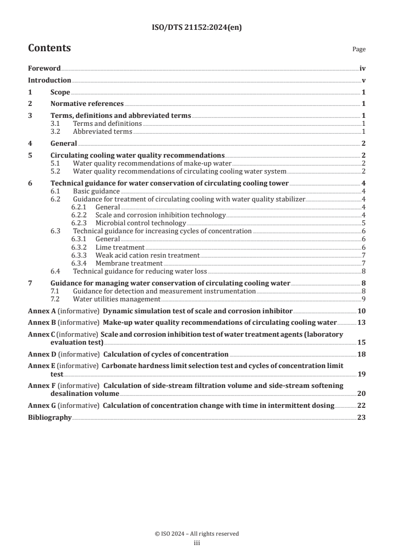 ISO/DTS 21152 - Guidance on water conservation techniques of circulating cooling water in thermal power plants
Released:6. 09. 2024