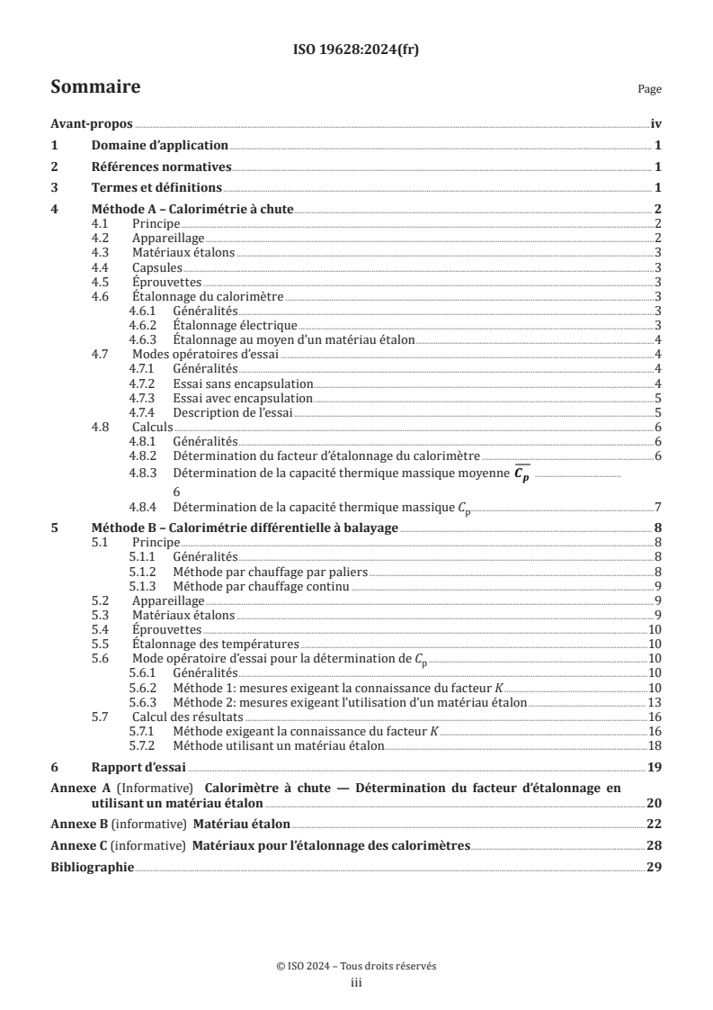 ISO 19628:2024 - Céramiques techniques — Propriétés thermophysiques des composites céramiques — Détermination de la capacité thermique massique
Released:11/22/2024