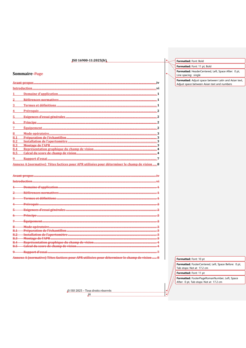 REDLINE ISO 16900-11:2025 - Appareils de protection respiratoire — Méthodes d'essai et équipement d'essai — Partie 11: Détermination du champ de vision
Released:23. 01. 2025