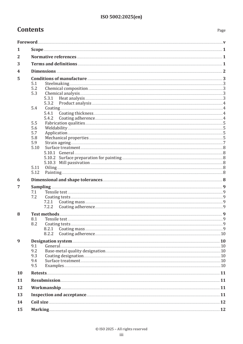 ISO 5002:2025 - Hot-rolled and cold-reduced electrolytic zinc-coated carbon steel sheet of commercial and drawing qualities
Released:15. 05. 2025