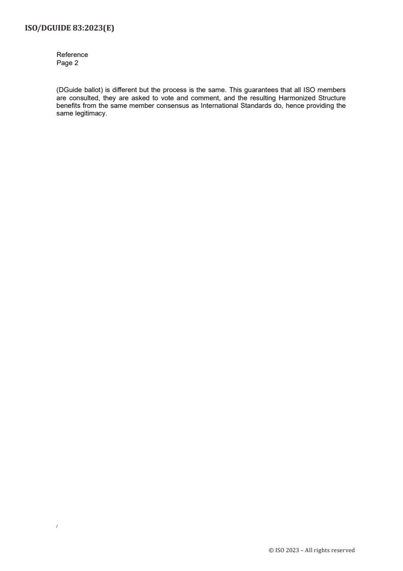 ISO/DGuide 83 ISO/DGuide 83 - Harmonized structure for MSS with guidance for use
Released:23. 03. 2023 - Page 4 preview