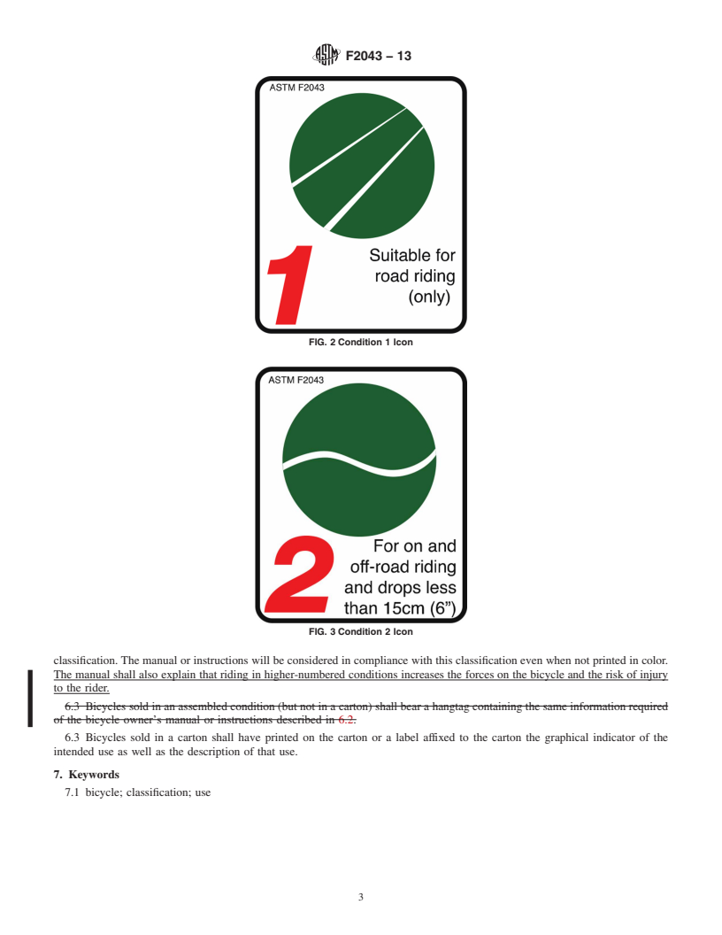 REDLINE ASTM F2043-13 - Standard Classification for Bicycle Usage