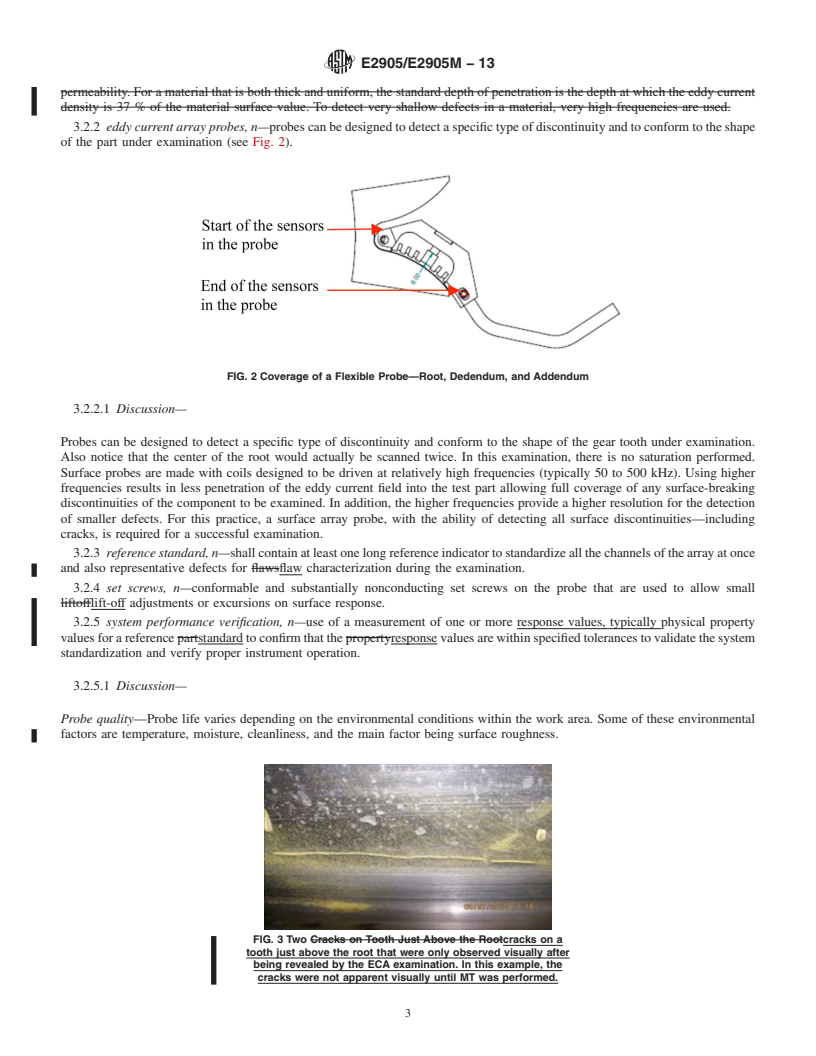 REDLINE ASTM E2905/E2905M-13 - Standard Practice for Examination of Mill and Kiln Girth Gear Teeth&mdash;Electromagnetic  Methods