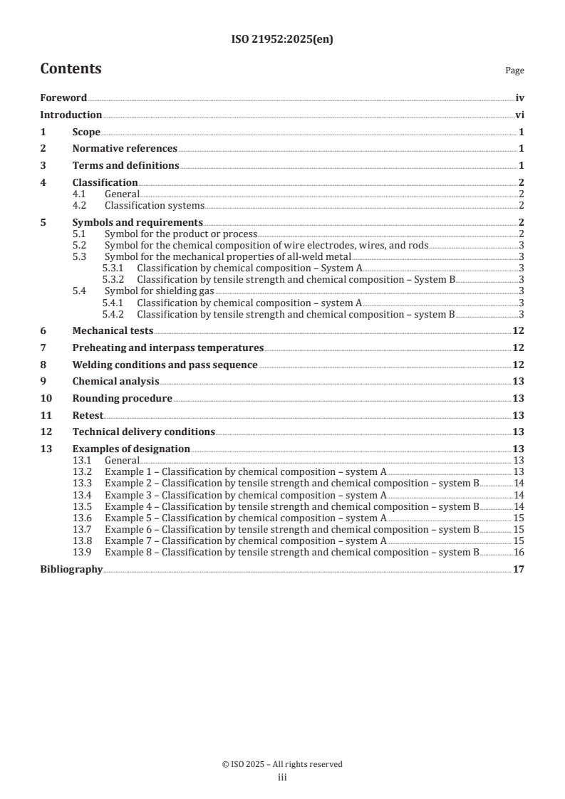 ISO 21952:2025 - Welding consumables — Wire electrodes, wires, rods and deposits for gas shielded arc welding of creep-resisting steels — Classification
Released:13. 02. 2025