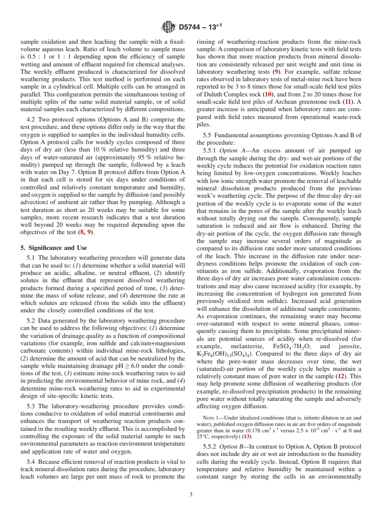 ASTM D5744-13e1 - Standard Test Method for  Laboratory Weathering of Solid Materials Using a Humidity Cell