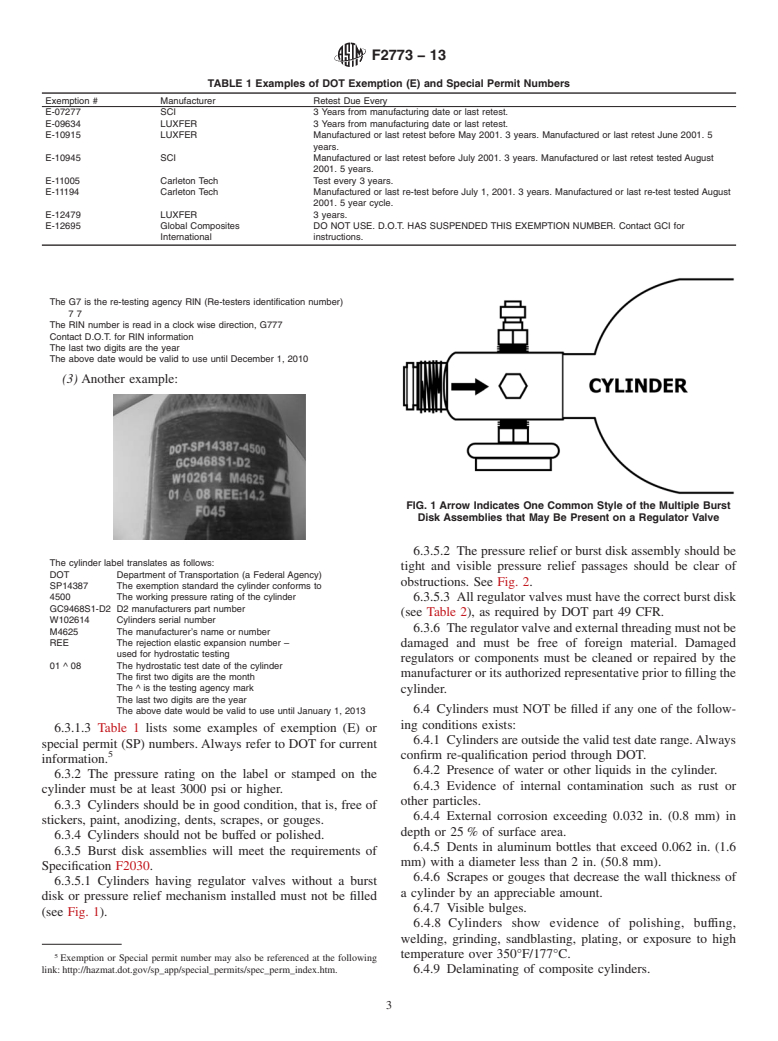 ASTM F2773-13 - Standard Practice for Transfilling Compressed Air or Nitrogen and Safe Handling of  Small Paintball Cylinders