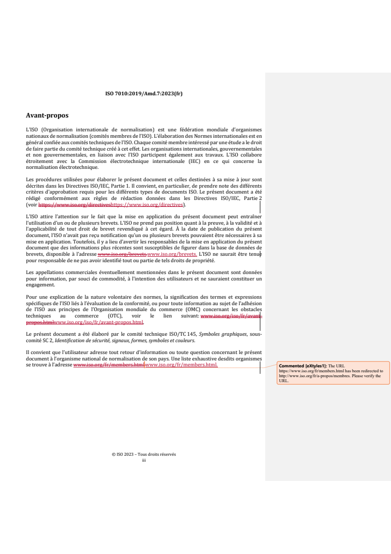 REDLINE ISO 7010:2019/Amd 7:2023 - Symboles graphiques — Couleurs de sécurité et signaux de sécurité — Signaux de sécurité enregistrés — Amendement 7
Released:13. 05. 2025