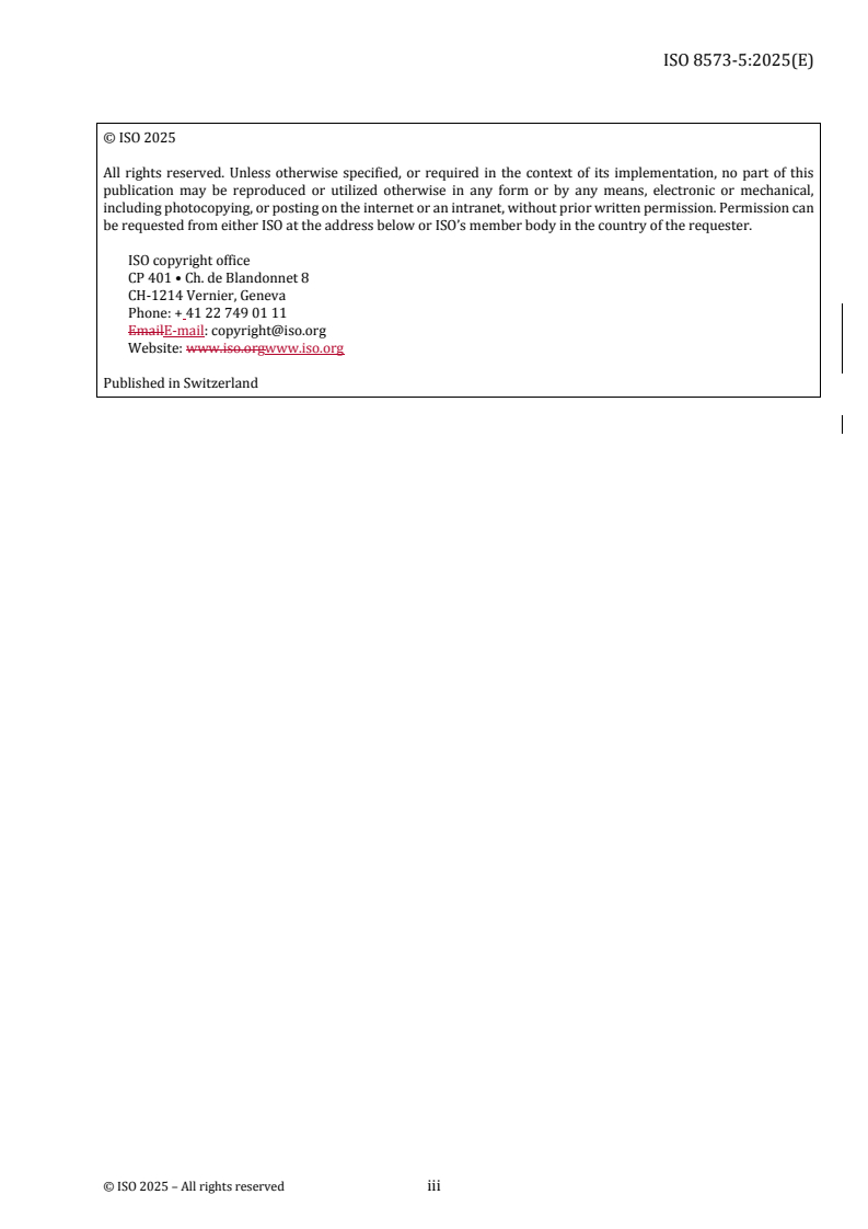 REDLINE ISO/PRF 8573-5 - Compressed air — Contaminant measurement — Part 5: Oil vapour content
Released:16. 05. 2025