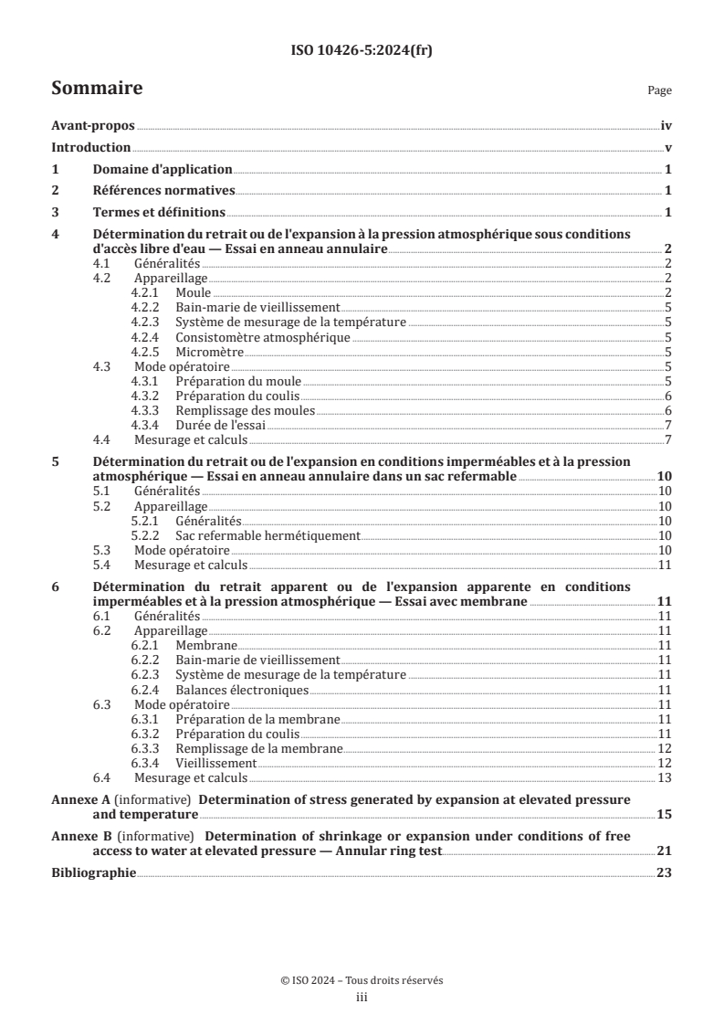 ISO 10426-5:2024 - Industries du pétrole et du gaz, y compris les énergies à faible teneur en carbone — Ciments et matériaux pour la cimentation des puits — Partie 5: Détermination du retrait et de l'expansion des formulations de ciments pour puits
Released:20. 09. 2024