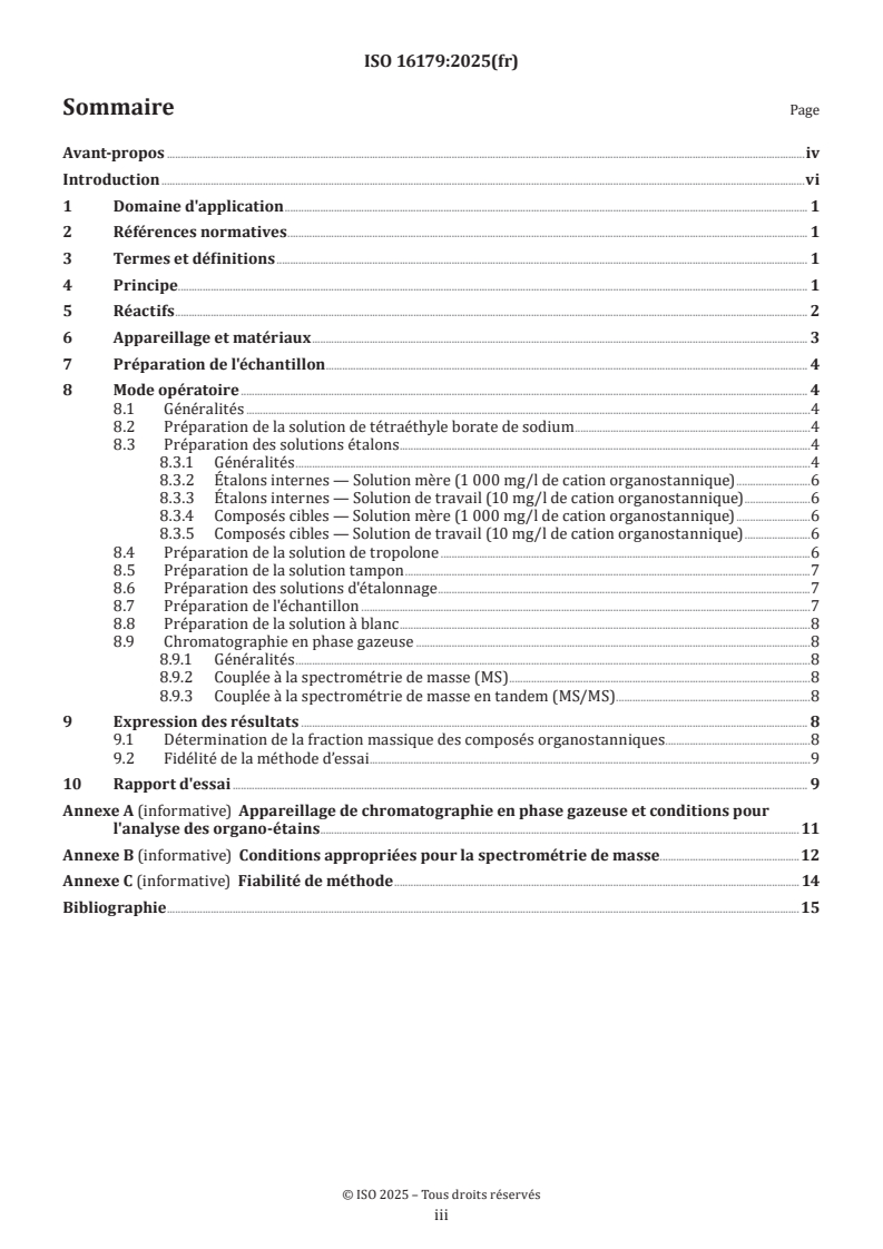 ISO 16179:2025 - Chaussures — Substances critiques potentiellement présentes dans les chaussures et les composants de chaussures — Détermination des composés organostanniques dans les matériaux de chaussures
Released:15. 05. 2025