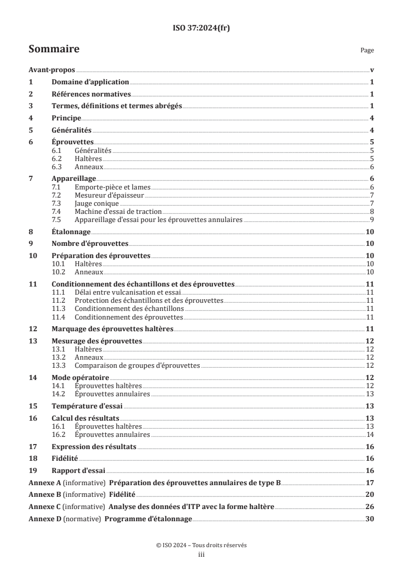 ISO 37:2024 - Caoutchouc vulcanisé ou thermoplastique — Détermination des caractéristiques de contrainte-déformation en traction
Released:17. 05. 2024