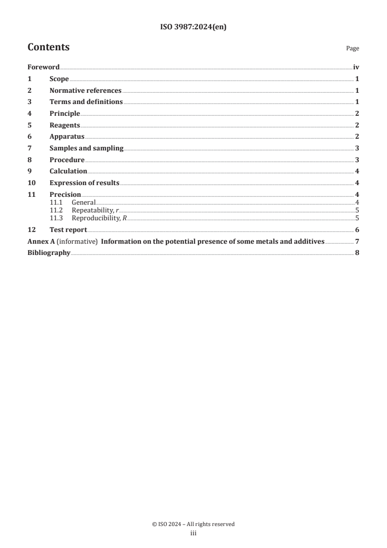 ISO 3987:2024 - Petroleum products — Determination of sulfated ash in lubricating oils and additives and fatty acid methyl esters
Released:16. 09. 2024