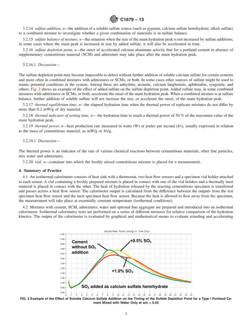 REDLINE ASTM C1679-13 - Standard Practice for  Measuring Hydration Kinetics of Hydraulic Cementitious Mixtures  Using Isothermal Calorimetry