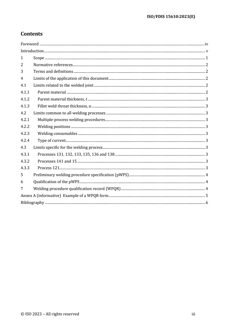 REDLINE ISO/FDIS 15610 - Specification and qualification of welding procedures for metallic materials — Qualification based on tested welding consumables
Released:28. 09. 2023