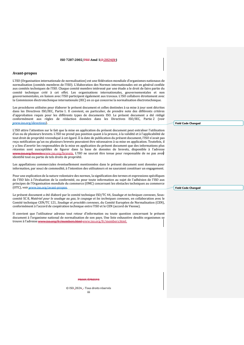 REDLINE ISO 7287:2002/Amd 1:2024 - Symboles graphiques pour équipements de coupage thermique — Amendement 1
Released:11. 10. 2024