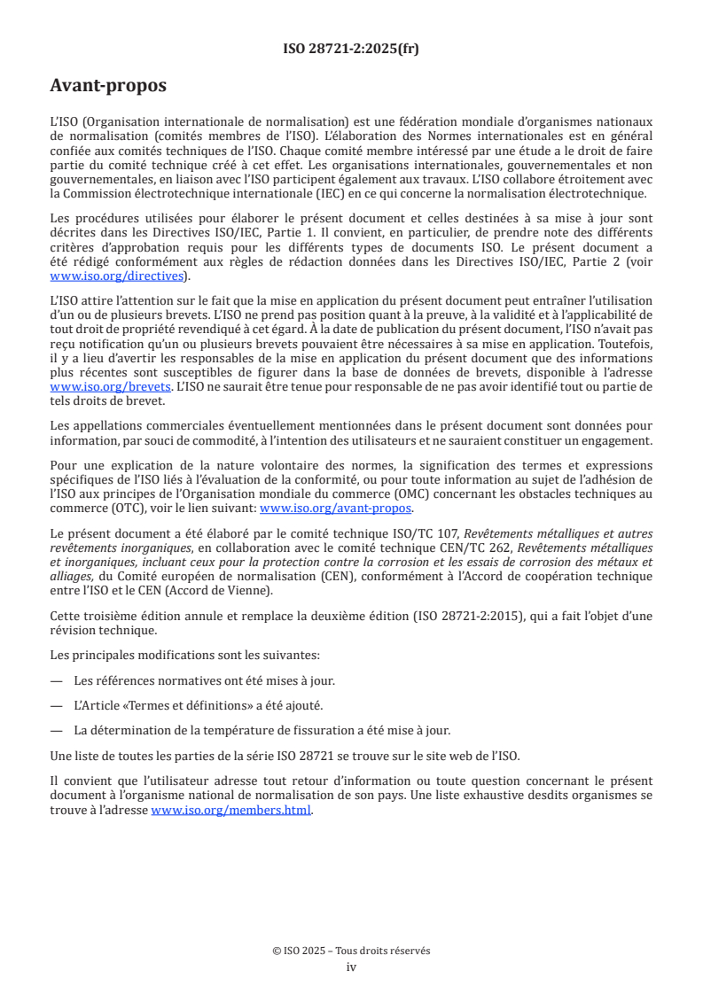 ISO 28721-2:2025 ISO 28721-2:2025 - Émaux vitrifiés — Appareils émaillés pour les installations industrielles — Partie 2: Désignation et spécifications de la résistance à l'attaque chimique et au choc thermique
Released:12. 02. 2025 - Page 4 preview