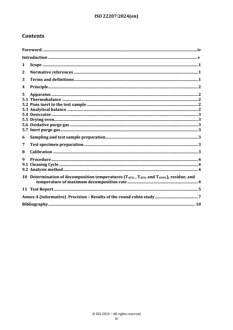 ISO 22207:2024 - Kraft lignin — Determination of thermal stability by thermogravimetry
Released:30. 09. 2024