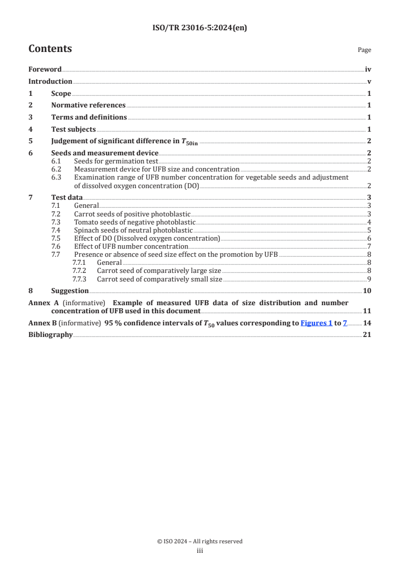 ISO/TR 23016-5:2024 - Fine bubble technology — Agricultural applications — Part 5: Practical data collection to promote the germination of typical vegetable seeds using ultrafine bubbles
Released:16. 08. 2024