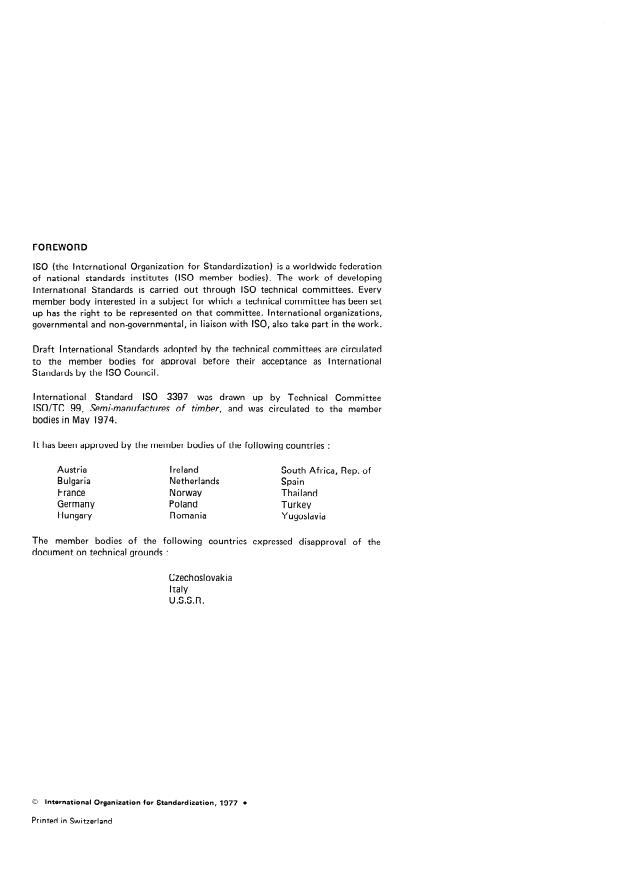 ISO 3397:1977 ISO 3397:1977 - Broadleaved wood raw parquet blocks -- General characteristics - Page 2 preview