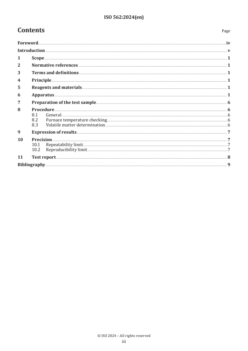 ISO 562:2024 - Hard coal and coke — Determination of volatile matter
Released:26. 08. 2024