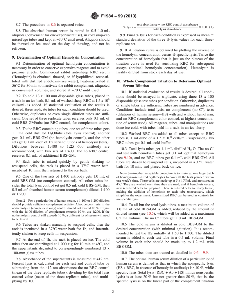 ASTM F1984-99(2013) - Standard Practice for  Testing for Whole Complement Activation in Serum by Solid Materials