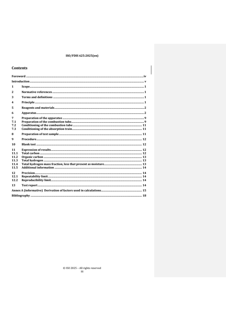 REDLINE ISO/FDIS 625 - Coal and coke — Determination of carbon and hydrogen — Liebig method
Released:25. 04. 2025