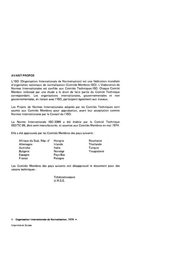 ISO 3399:1976 ISO 3399:1976 - Frises brutes en bois feuillus pour parquets -- Classement des frises de hetre - Page 2 preview