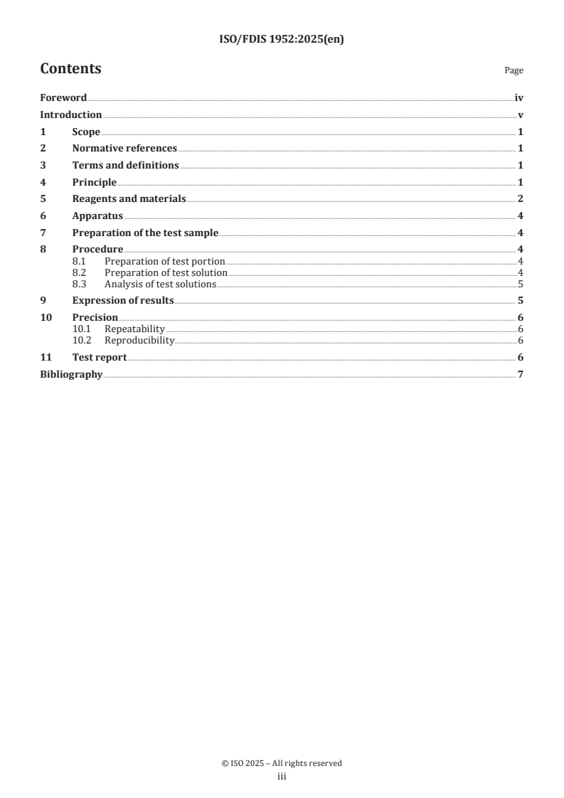 ISO/FDIS 1952 - Coal — Determination of extractable metals in dilute hydrochloric acid
Released:17. 03. 2025