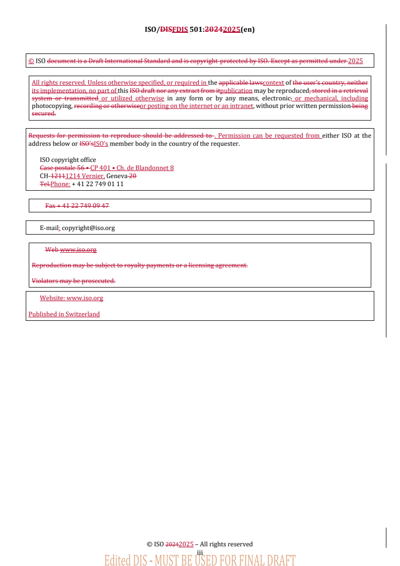 REDLINE ISO/FDIS 501 - Hard coal — Determination of the crucible swelling number
Released:21. 01. 2025