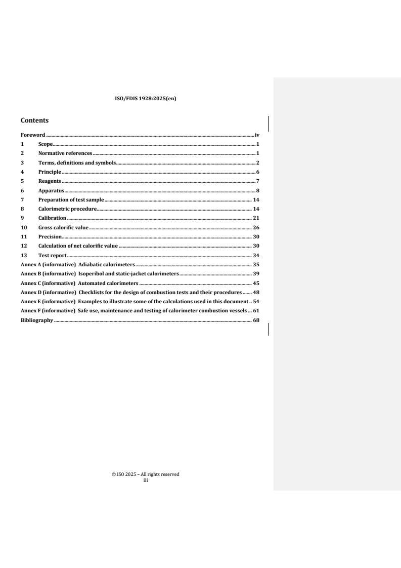 REDLINE ISO/FDIS 1928 - Coal and coke — Determination of gross calorific value
Released:30. 04. 2025