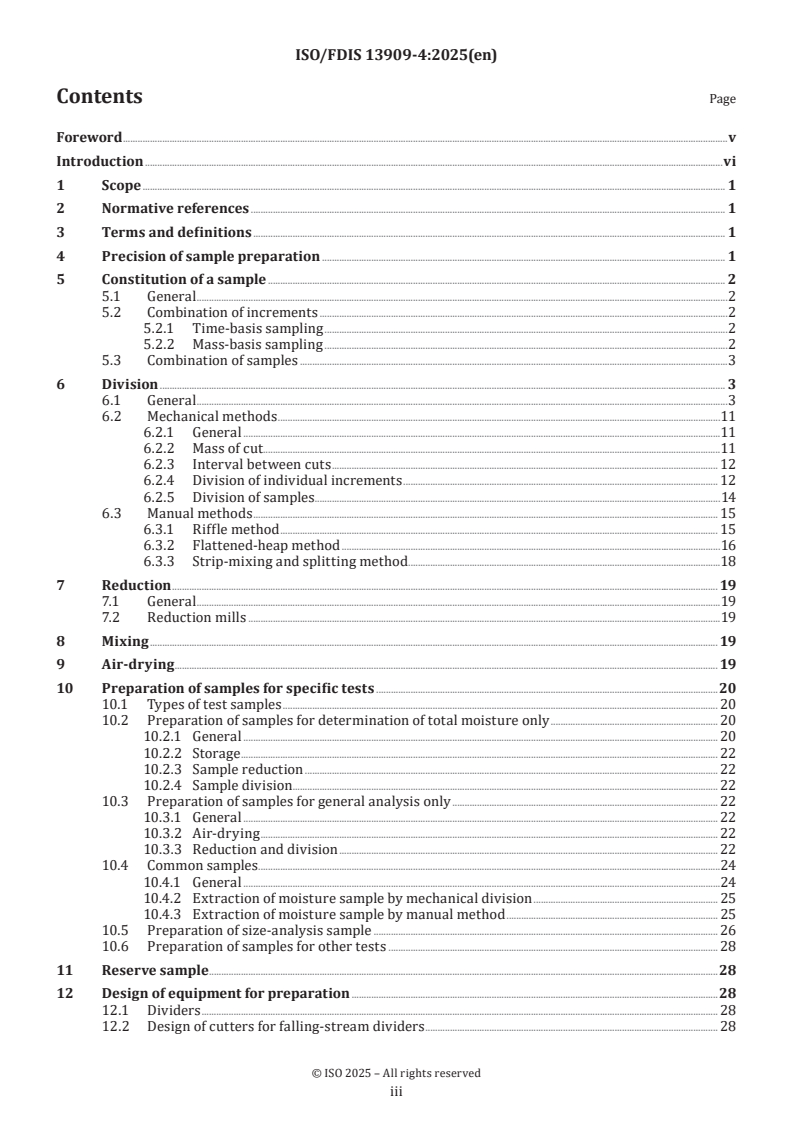 ISO/FDIS 13909-4 - Coal and coke — Mechanical sampling — Part 4: Preparation of test samples of coal
Released:26. 03. 2025