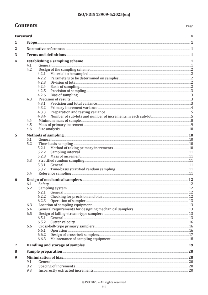 ISO/FDIS 13909-5 - Coal and coke — Mechanical sampling — Part 5: Sampling of coke from moving streams
Released:26. 03. 2025