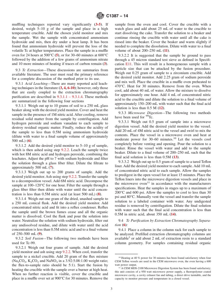 ASTM C1387-14 - Standard Guide for  the Determination of Technetium-99 in Soil